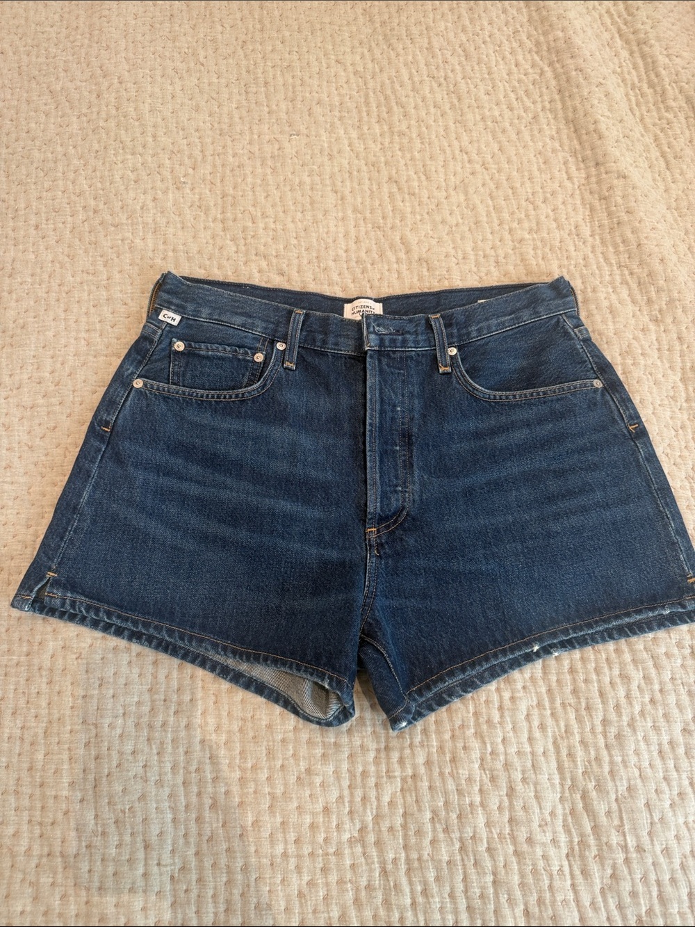 Citizens Of Humanity Indigo High-Rise Denim Shorts